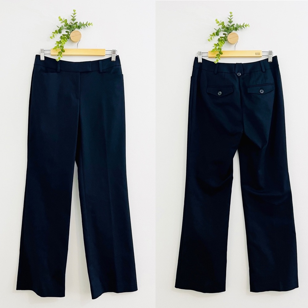 Ann Taylor Black Flared Curvy Fit Trousers Pants